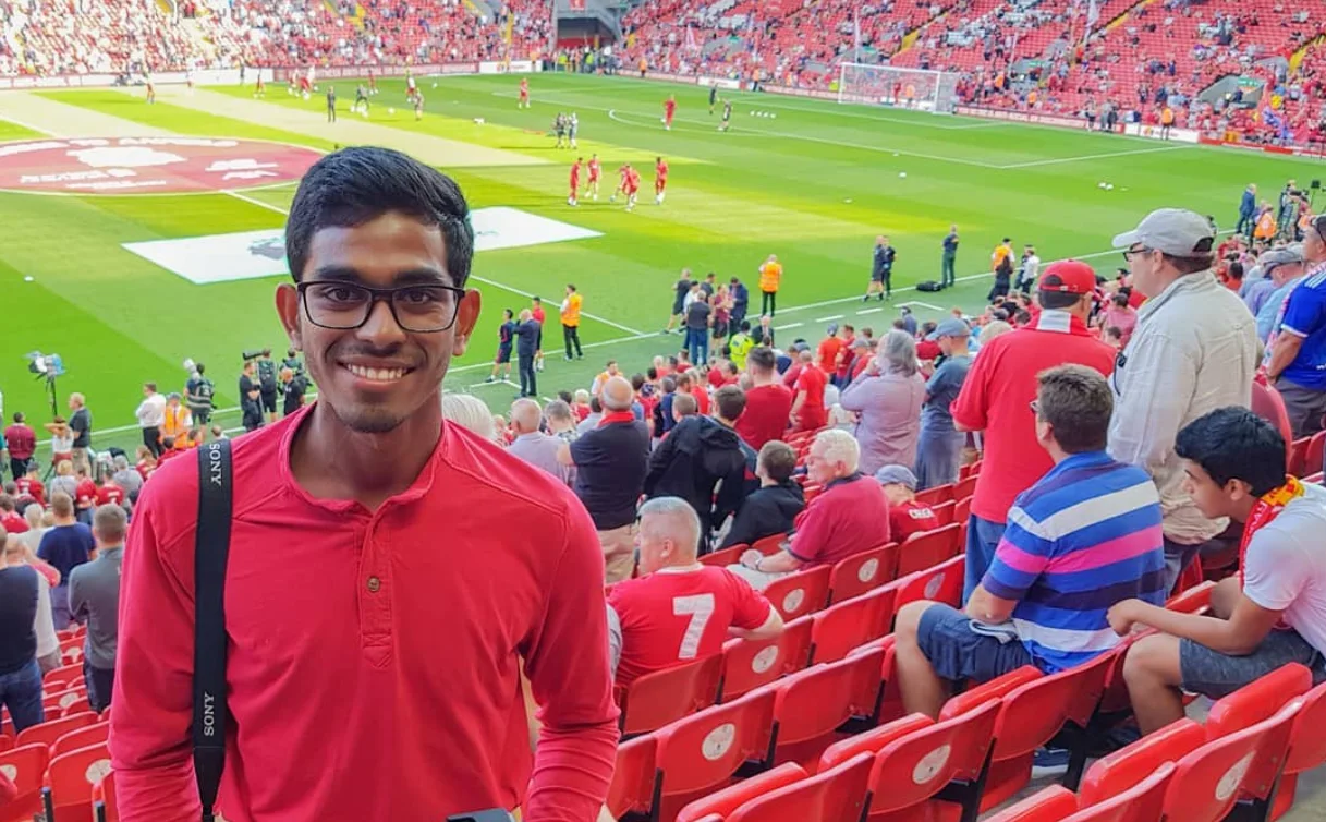 At Anfield stadium