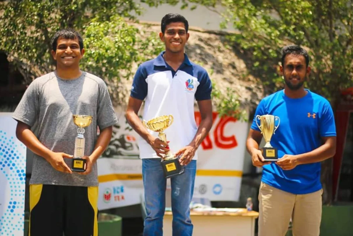 Go karting trophies with friends