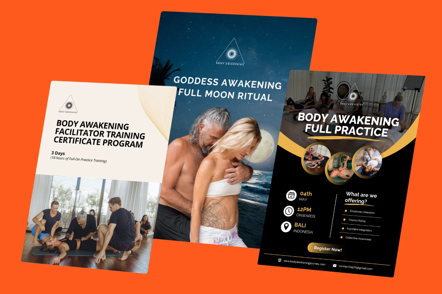 Body Awakening Journey training brochures