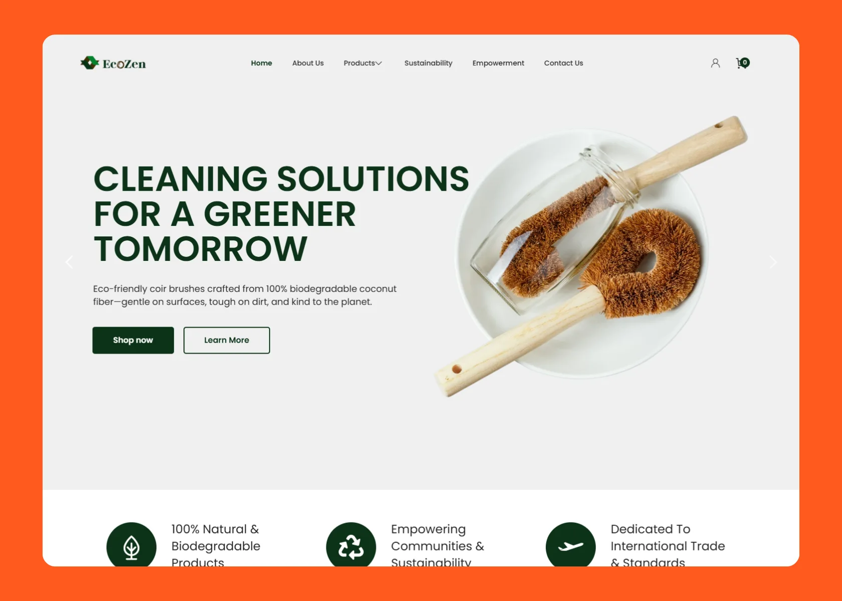 EcoZen Sri Lanka website homepage