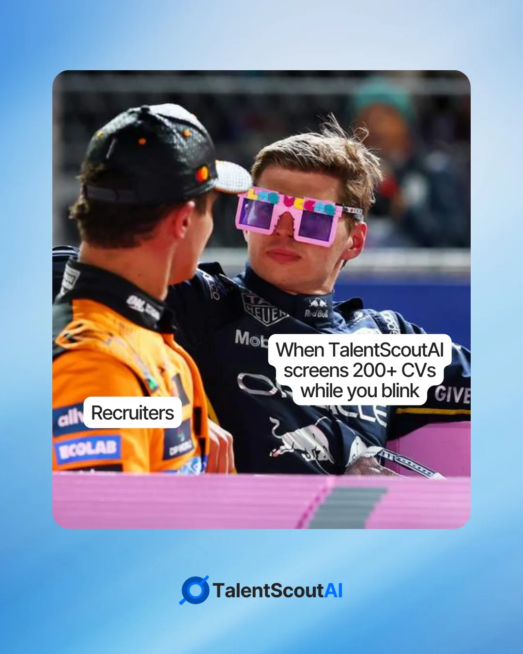 Trending recruiter meme post