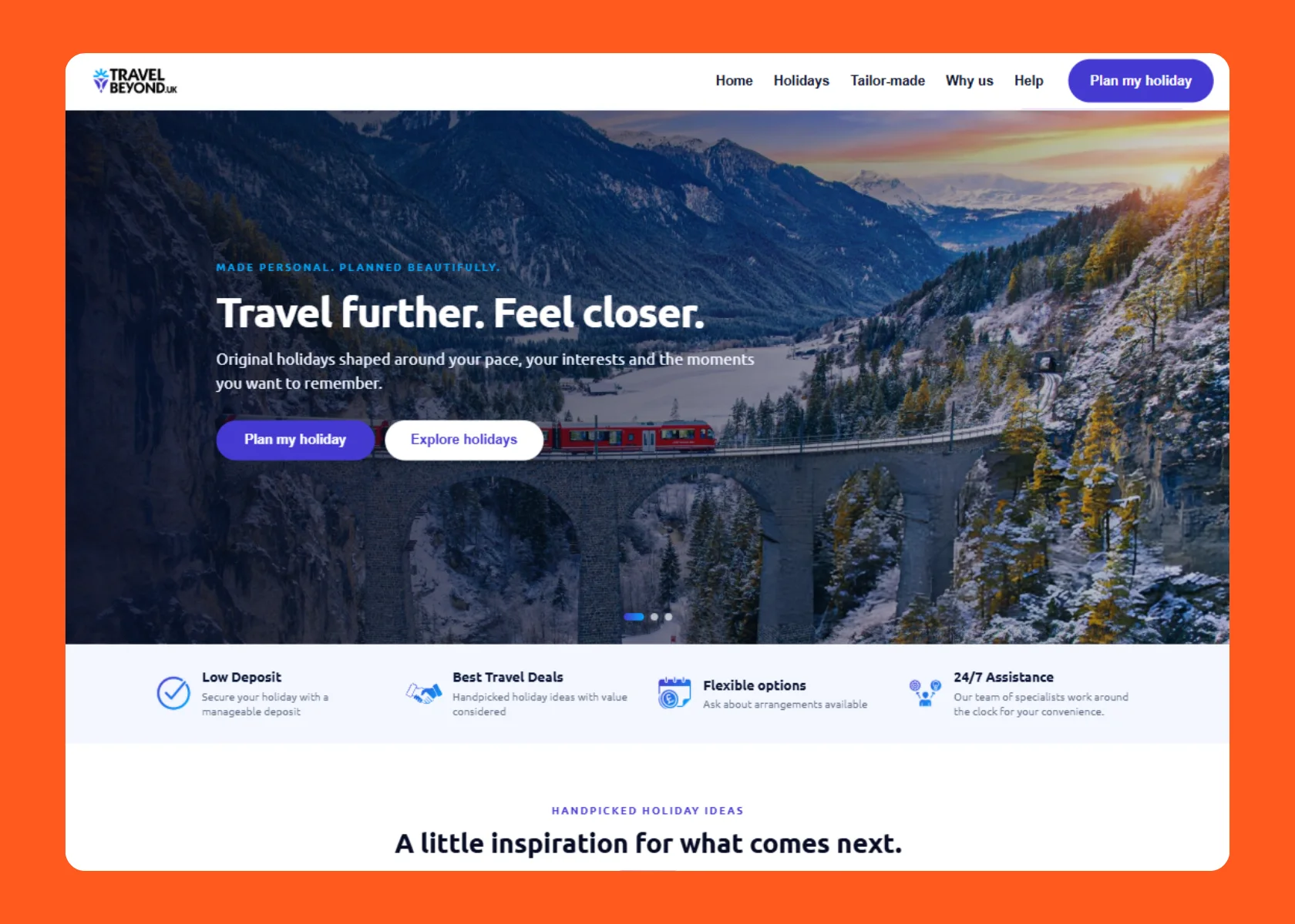 Travel Beyond UK Meta ad creative