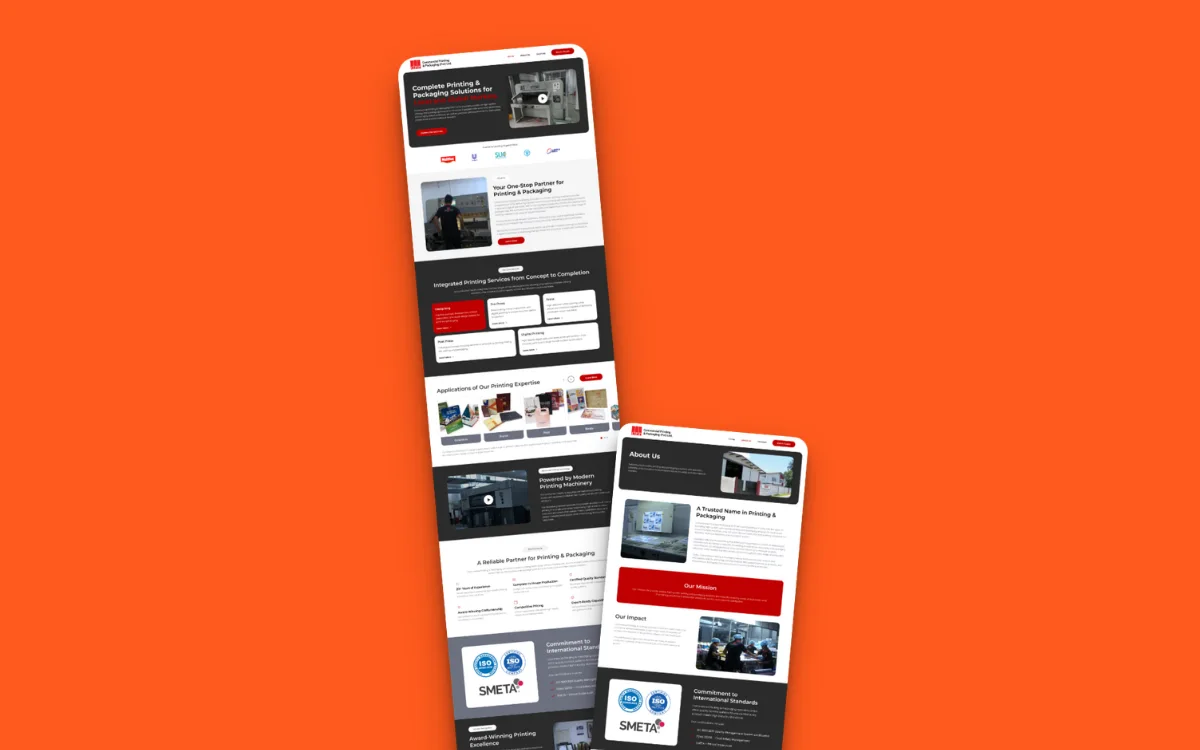 Commercial Printing & Packaging website